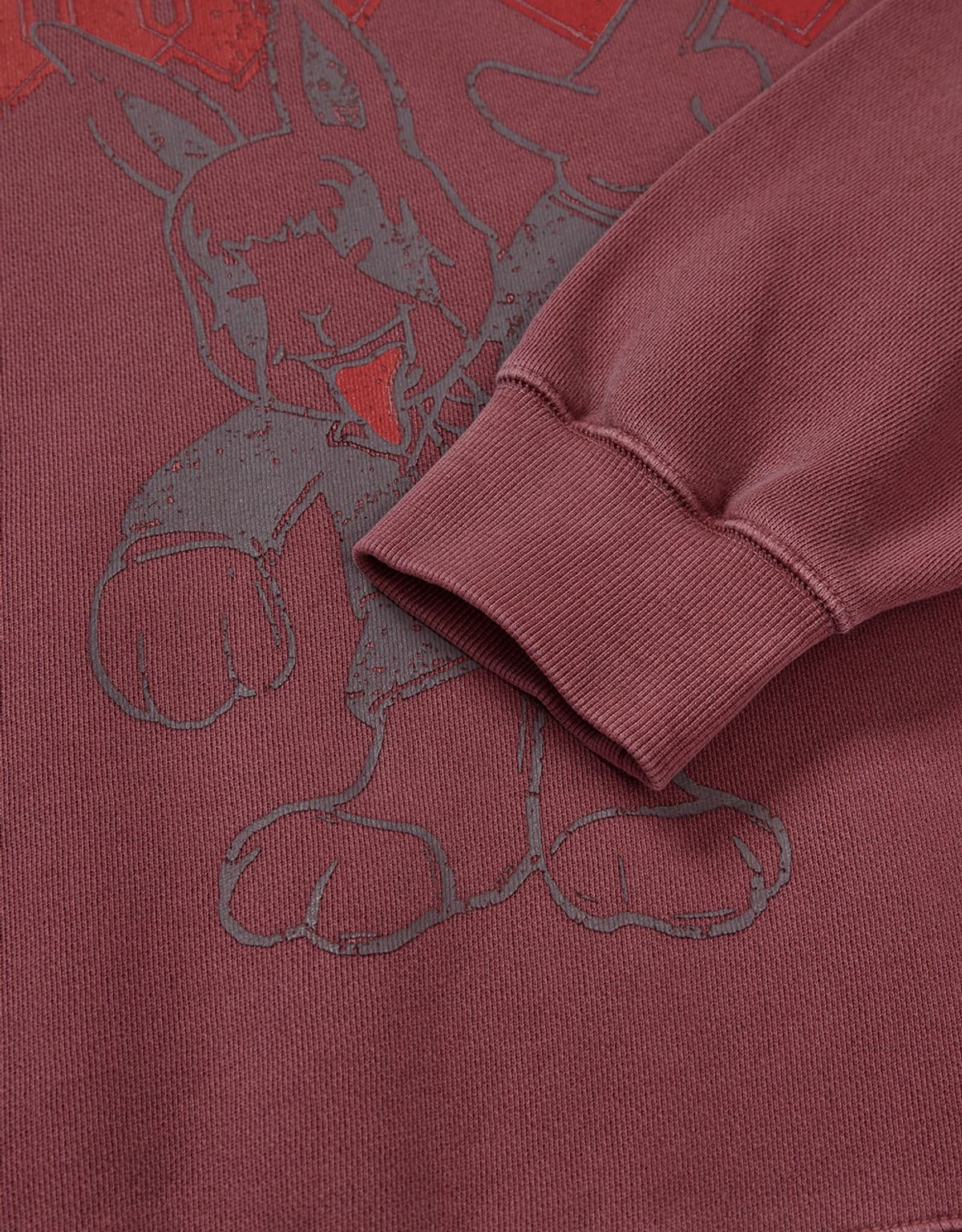 엠엠엘지(MMLG) [Mmlg] DYED MELGE ROCK SWEAT (RED)