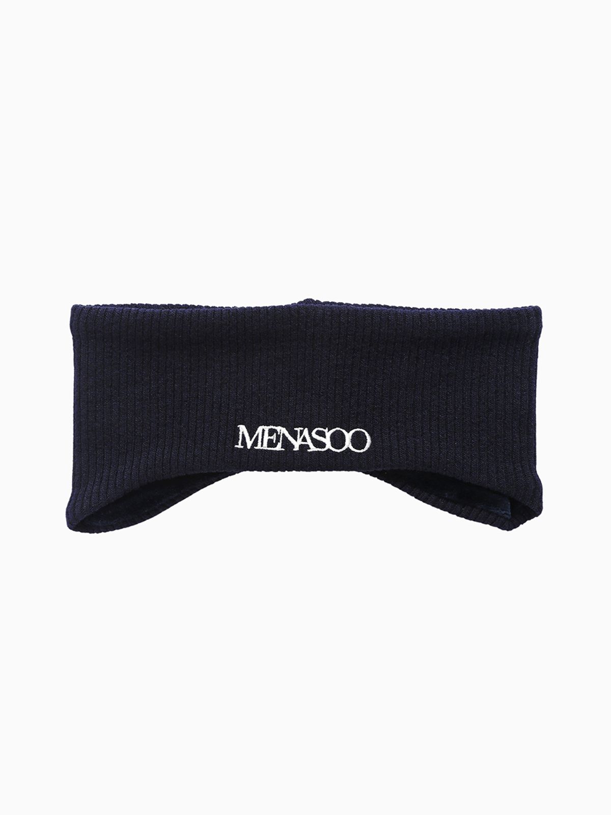 미나수(MENASOO) Menasoo Reversible Wool Headband_Navy