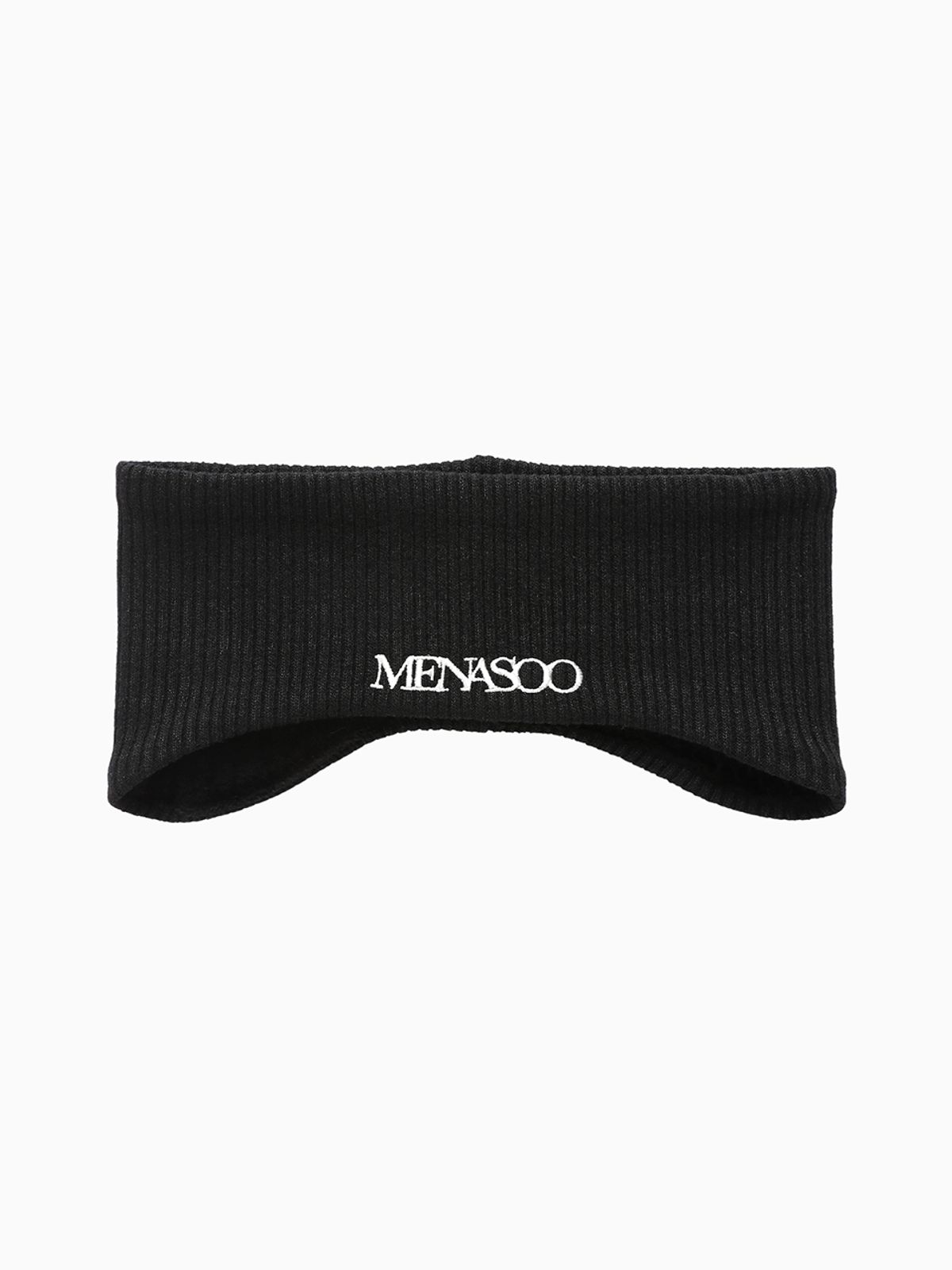 미나수(MENASOO) Menasoo Reversible Wool Headband_Black