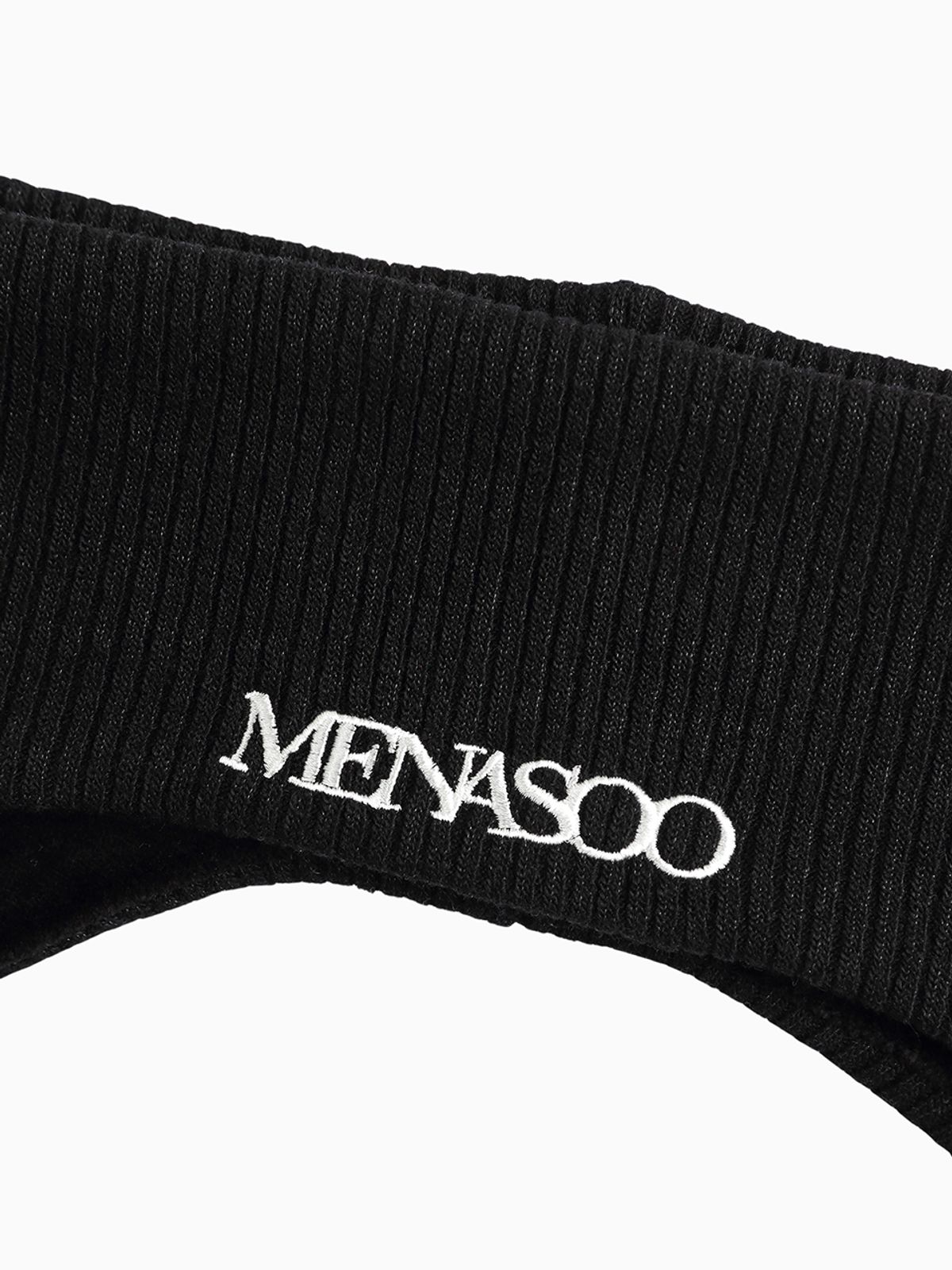미나수(MENASOO) Menasoo Reversible Wool Headband_Black