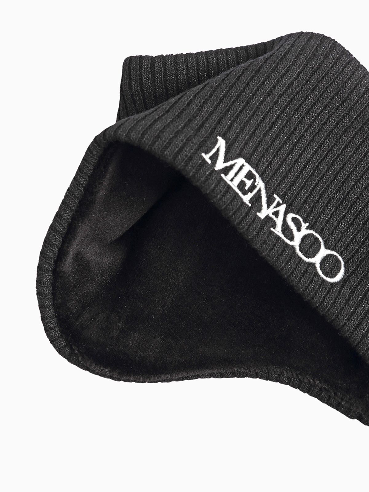 미나수(MENASOO) Menasoo Reversible Wool Headband_Black
