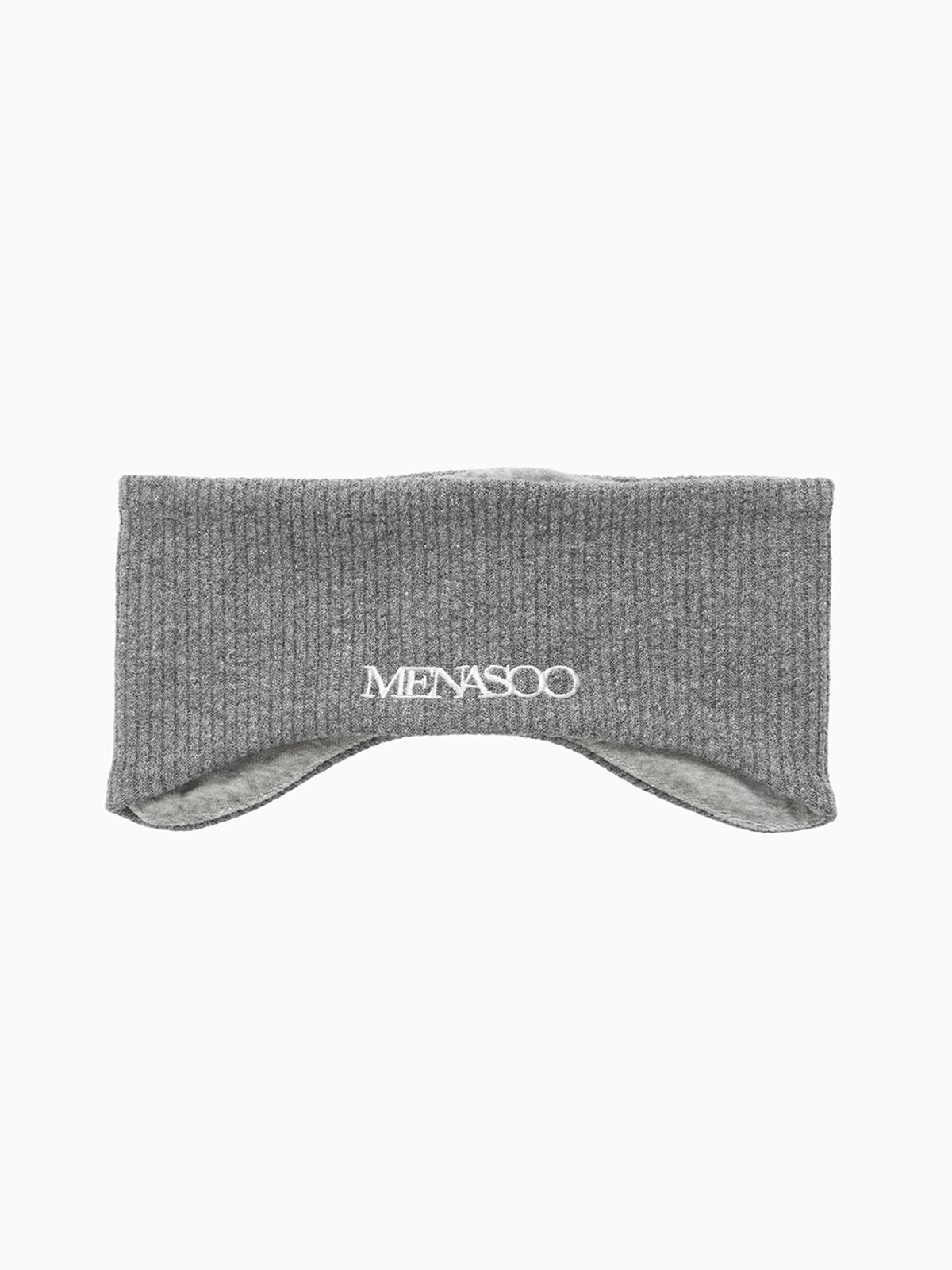 미나수(MENASOO) Menasoo Reversible Wool Headband_Gray Melange