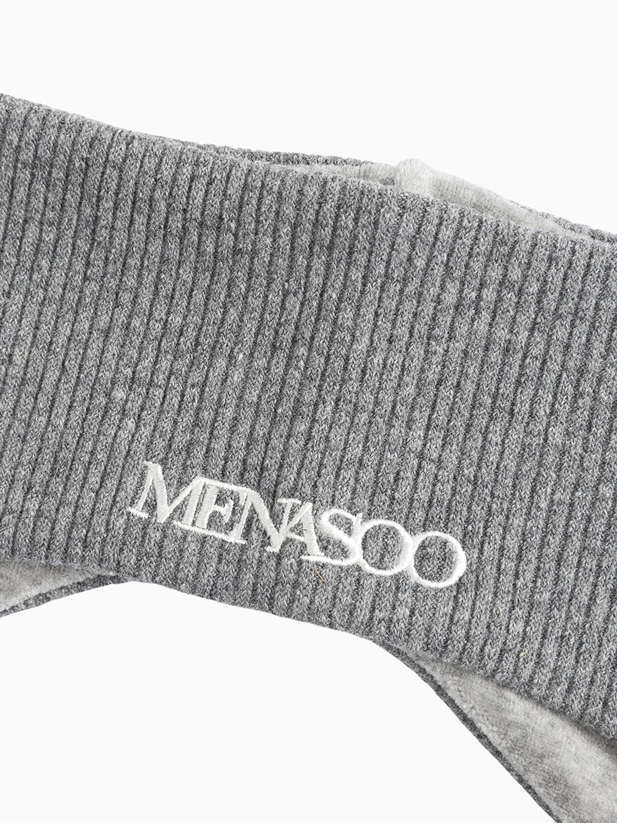 미나수(MENASOO) Menasoo Reversible Wool Headband_Gray Melange