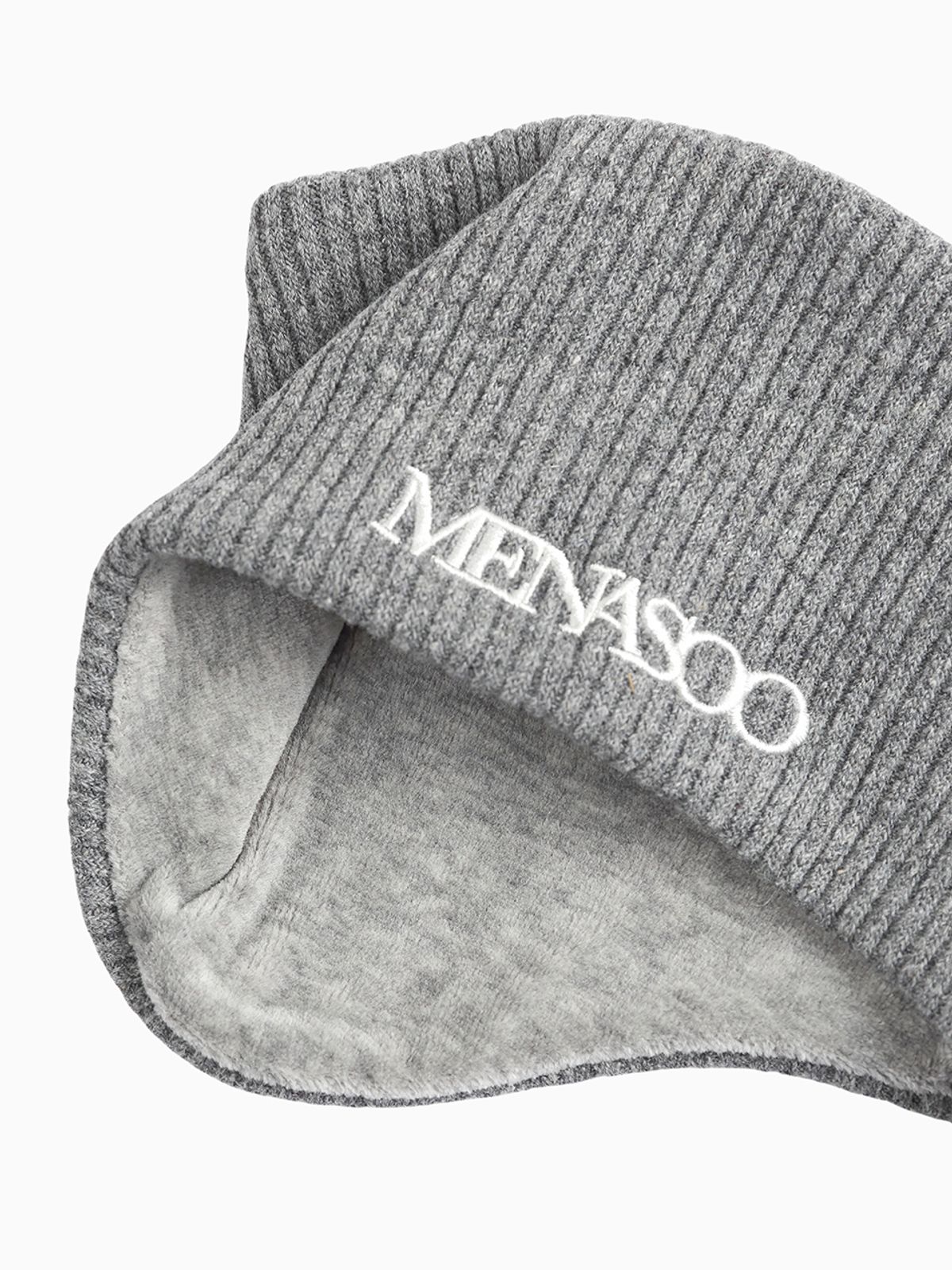 미나수(MENASOO) Menasoo Reversible Wool Headband_Gray Melange