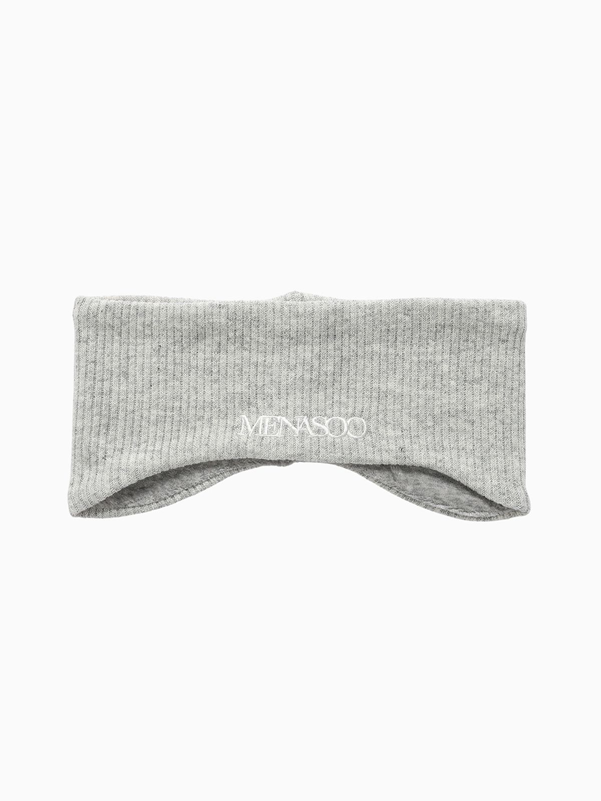 미나수(MENASOO) Menasoo Reversible Wool Headband_White Melange