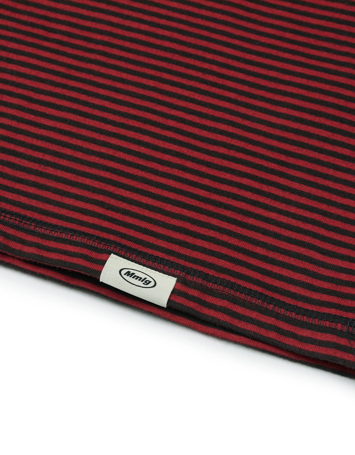 엠엠엘지(MMLG) [Mmlg] STRIPE TURTLENECK LSV-T (RED)