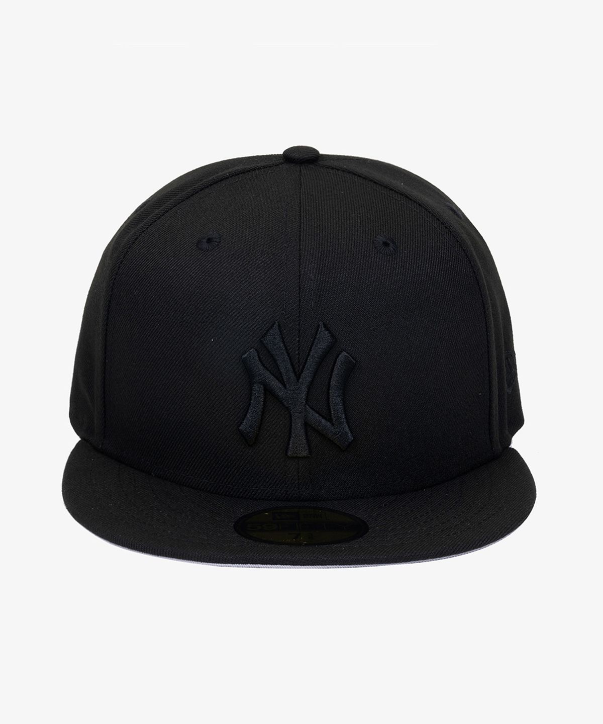 뉴에라(NEW ERA) MLB 뉴욕 양키스 베이직 피티드캡 블랙/블랙