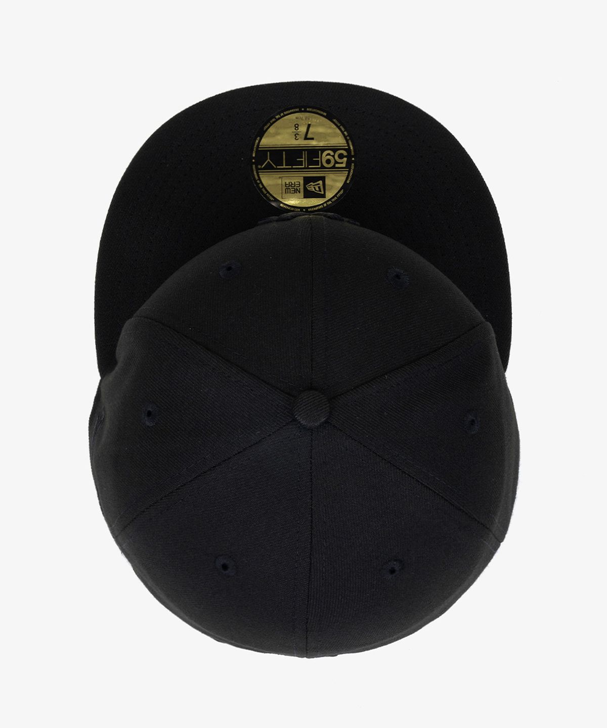 뉴에라(NEW ERA) MLB 뉴욕 양키스 베이직 피티드캡 블랙/블랙