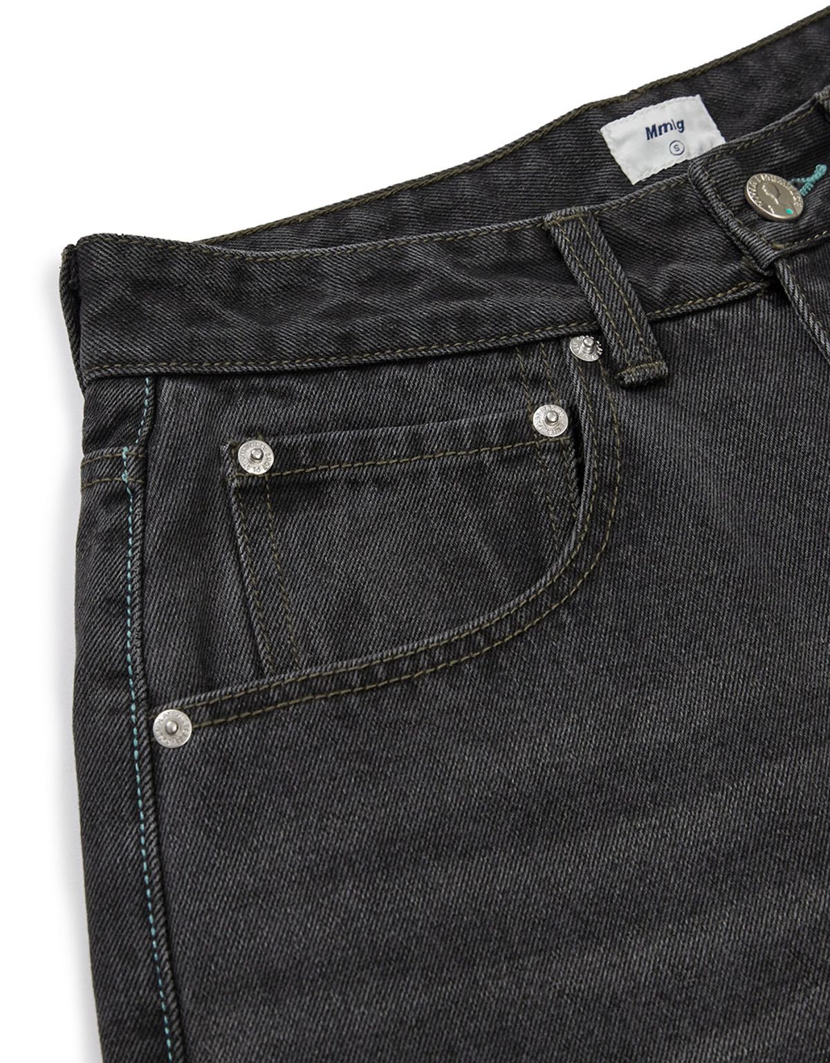 엠엠엘지(MMLG) [Mmlg] MM AUTHENTIC REGULAR DENIM PANTS (CHARCOAL)