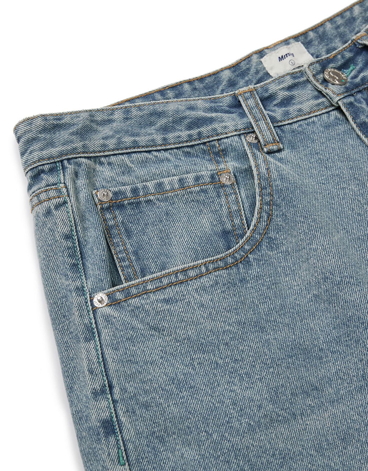 엠엠엘지(MMLG) [Mmlg] MM AUTHENTIC REGULAR DENIM PANTS (LIGHT BLUE)