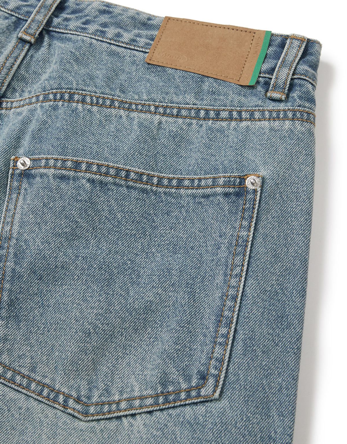 엠엠엘지(MMLG) [Mmlg] MM AUTHENTIC REGULAR DENIM PANTS (LIGHT BLUE)