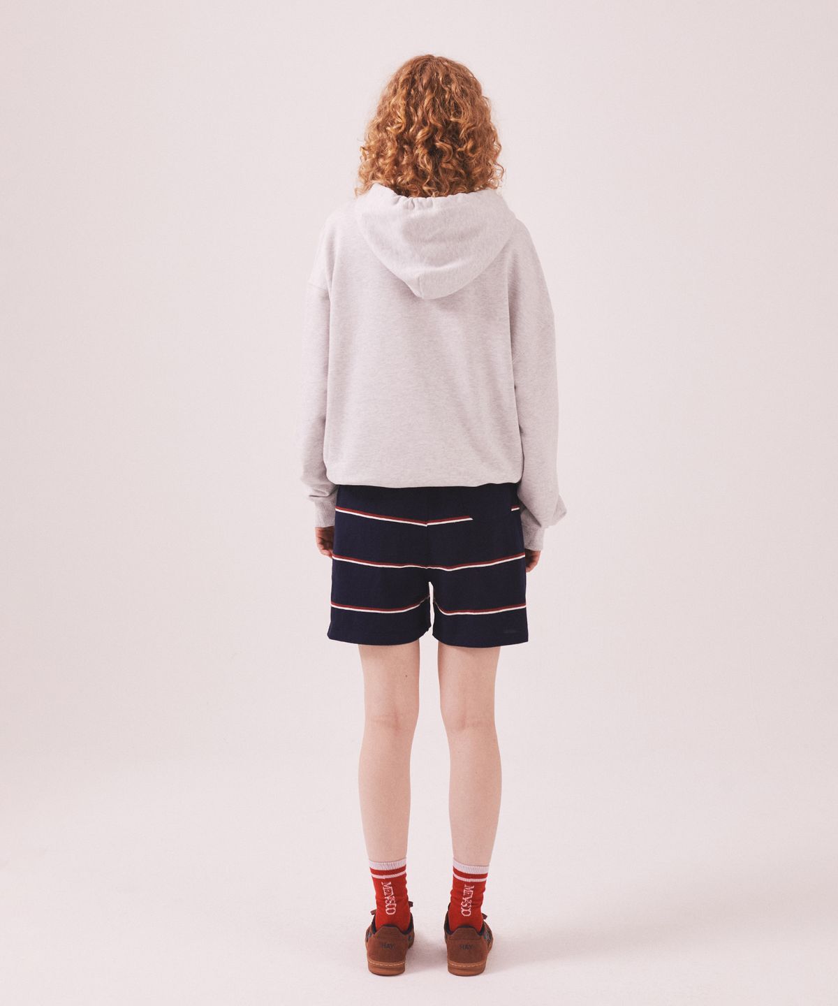 미나수(MENASOO) Menasoo Basic Hoodie_White Melange