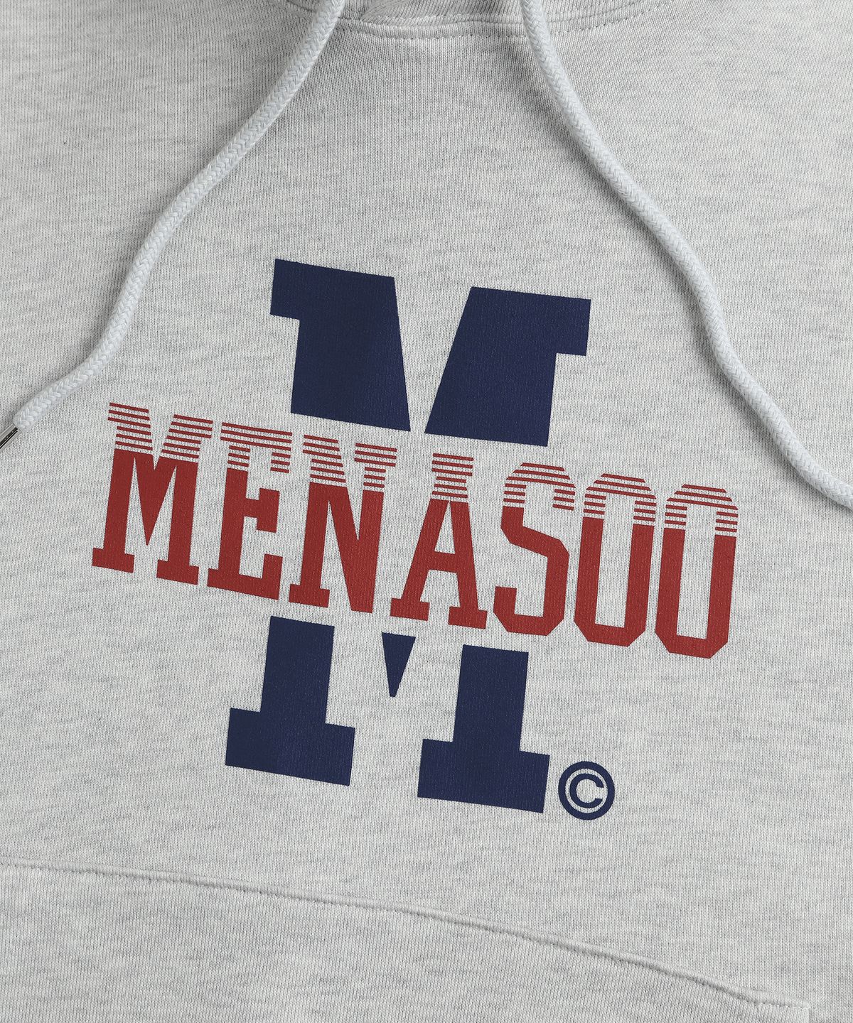 미나수(MENASOO) Menasoo Basic Hoodie_White Melange
