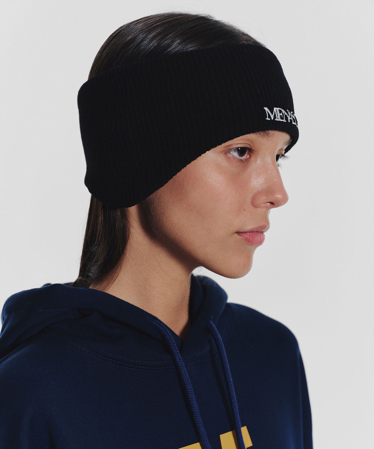 미나수(MENASOO) Menasoo Basic Hoodie_Navy