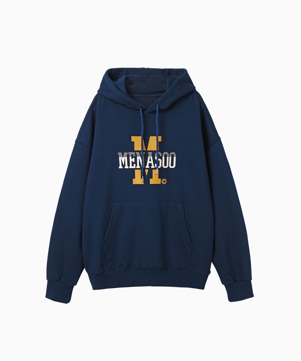 미나수(MENASOO) Menasoo Basic Hoodie_Navy