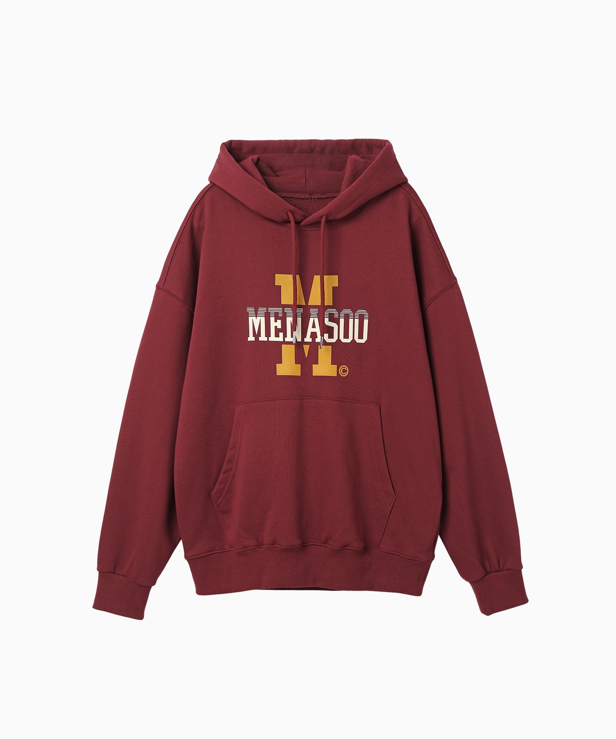 미나수(MENASOO) Menasoo Basic Hoodie_Burgundy