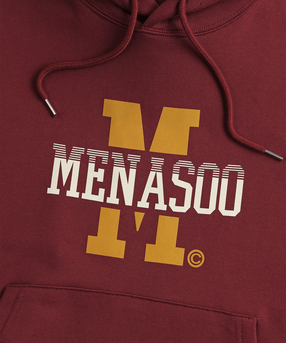 미나수(MENASOO) Menasoo Basic Hoodie_Burgundy
