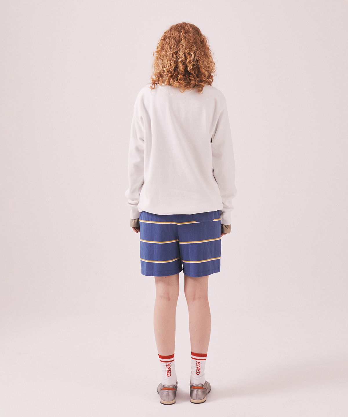 미나수(MENASOO) Menasoo Pigment Oversized Sweatshirt_White