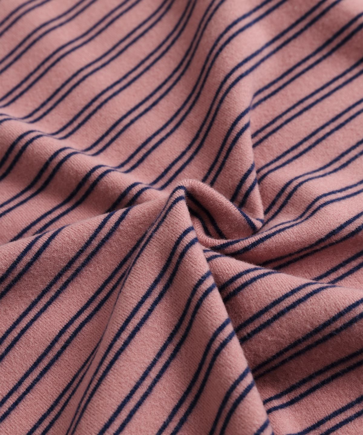 미나수(MENASOO) Brushed Striped Boatneck Long T Shirt_Pink