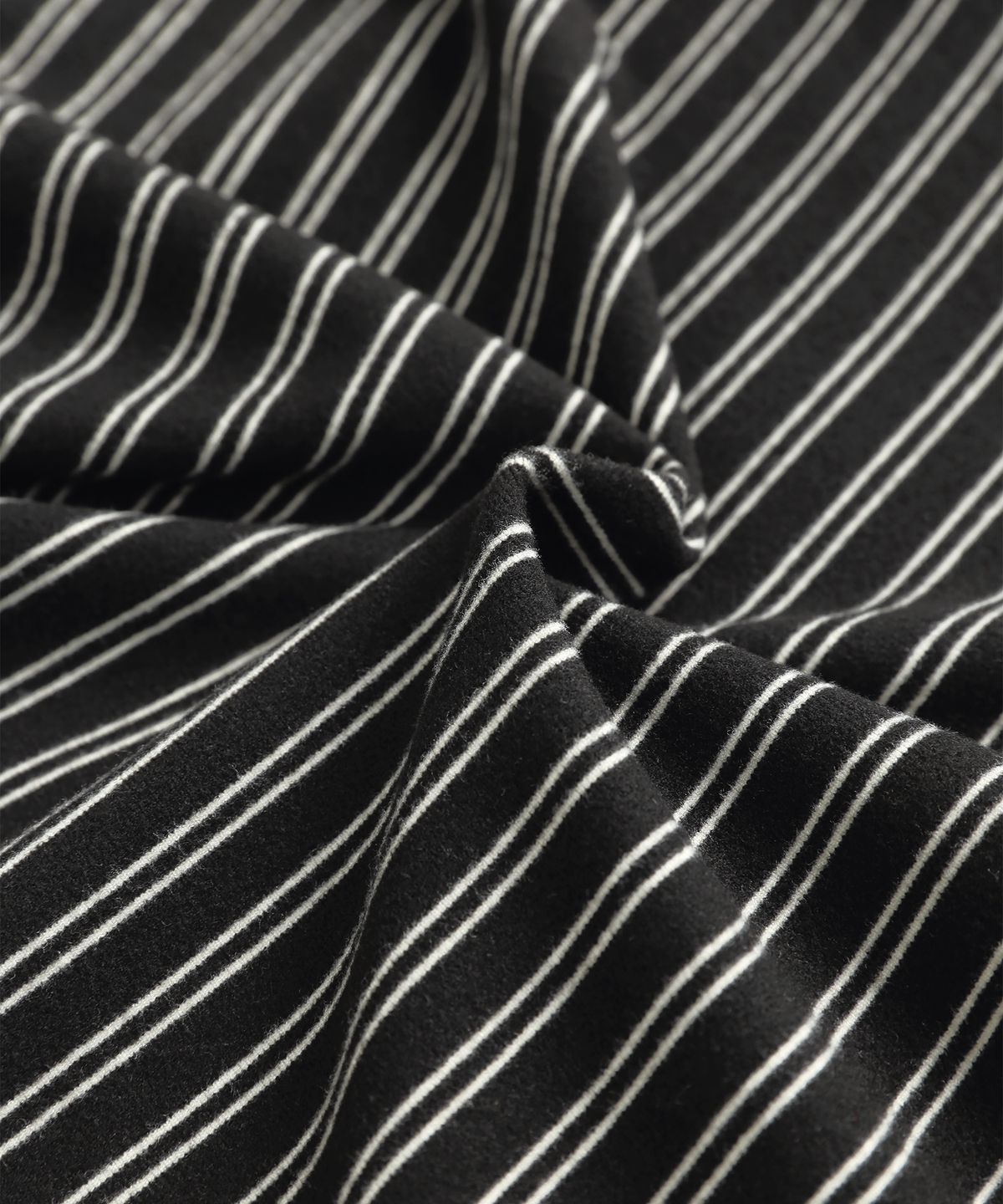 미나수(MENASOO) Brushed Striped Skirt Pants_Black