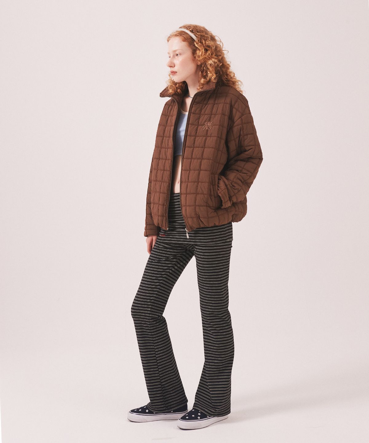 미나수(MENASOO) MNS Short Puffer Jacket_Brown