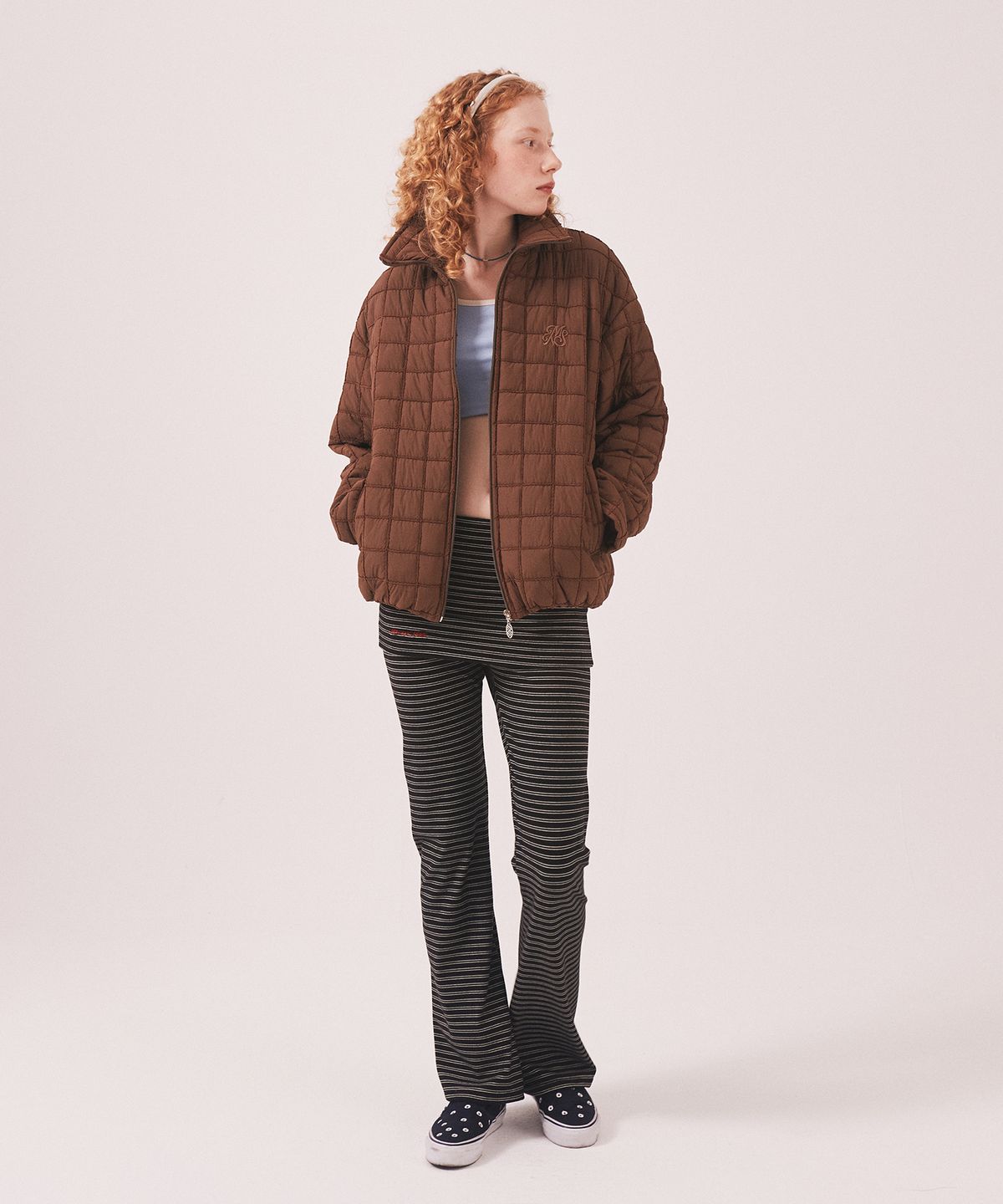 미나수(MENASOO) MNS Short Puffer Jacket_Brown