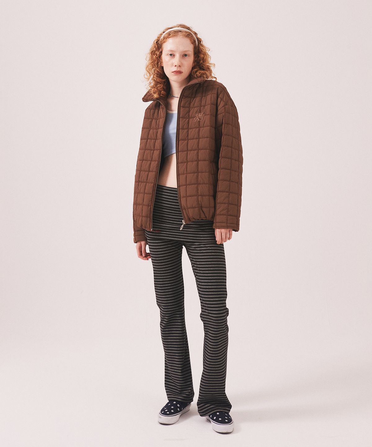 미나수(MENASOO) MNS Short Puffer Jacket_Brown
