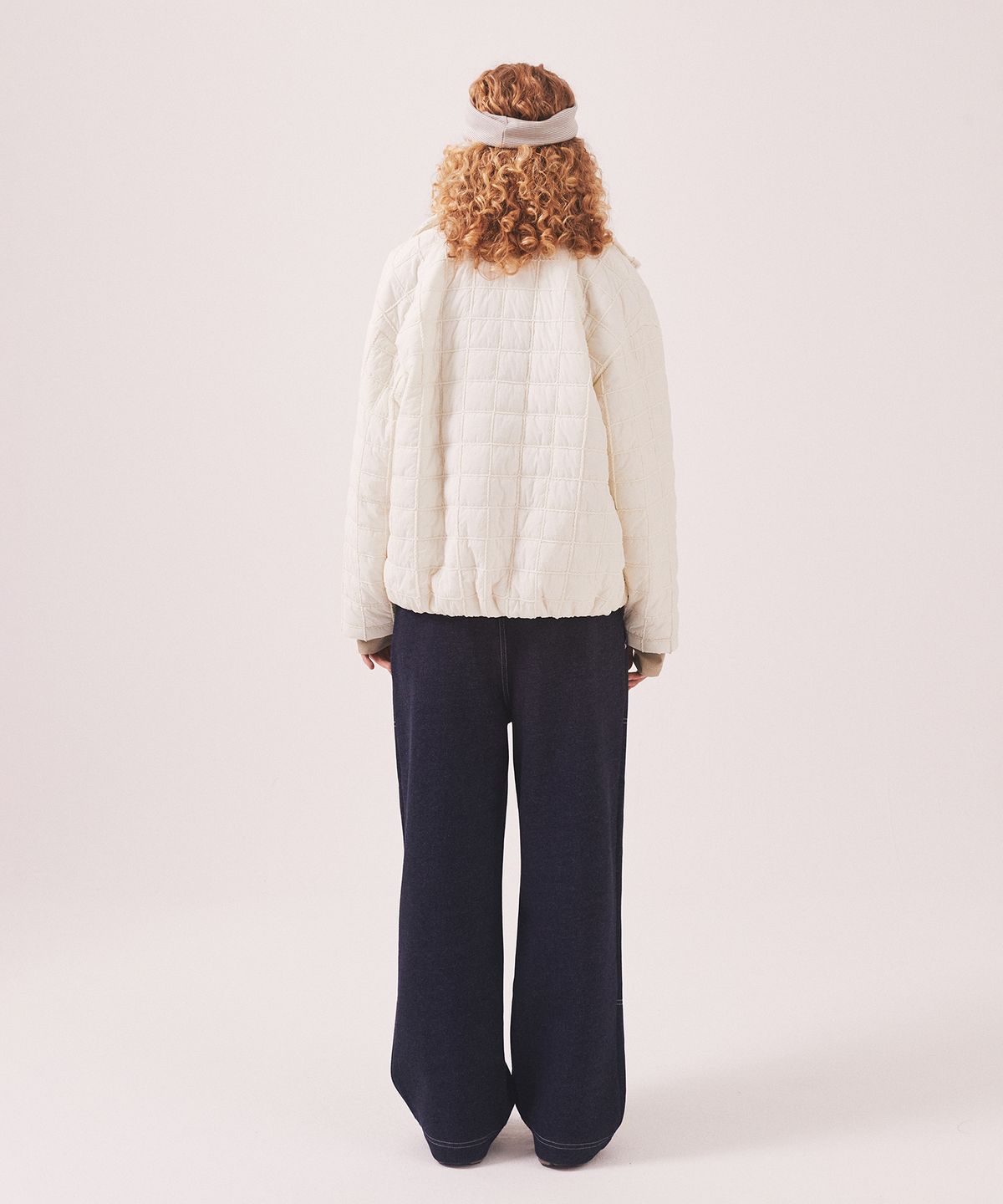 미나수(MENASOO) MNS Short Puffer Jacket_Ivory