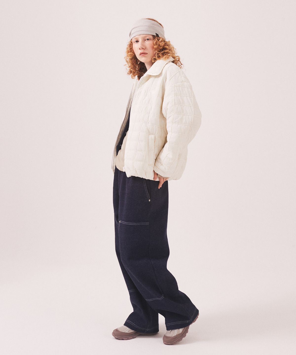 미나수(MENASOO) MNS Short Puffer Jacket_Ivory