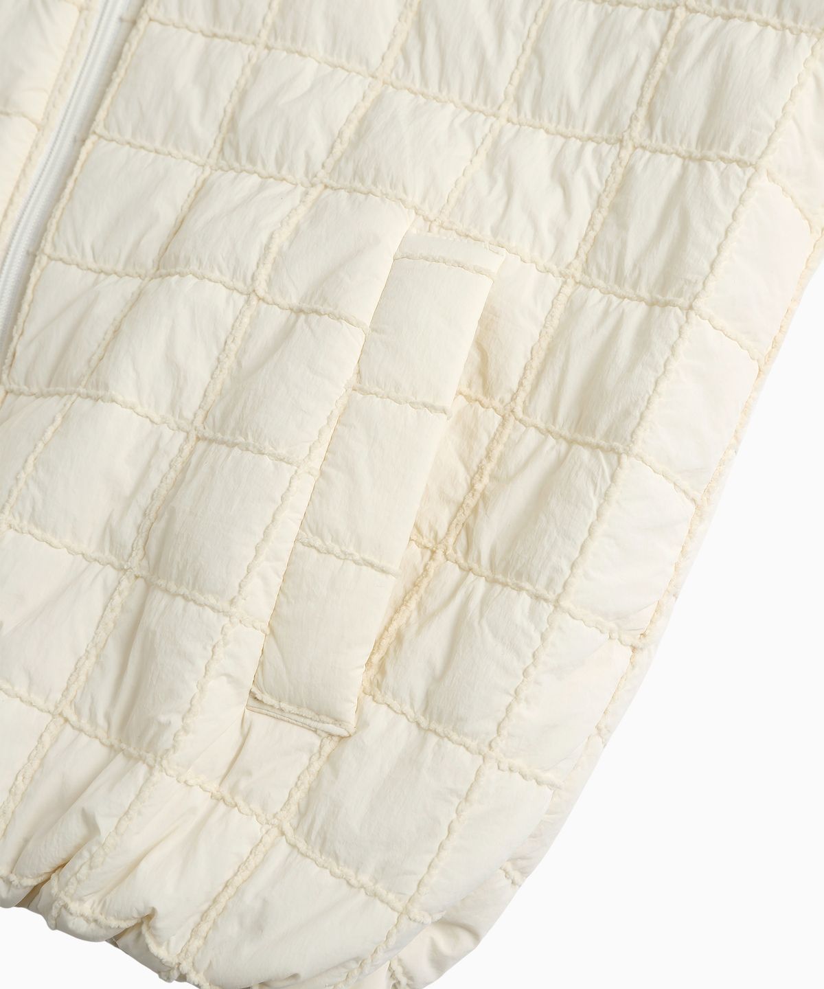 미나수(MENASOO) MNS Short Puffer Jacket_Ivory