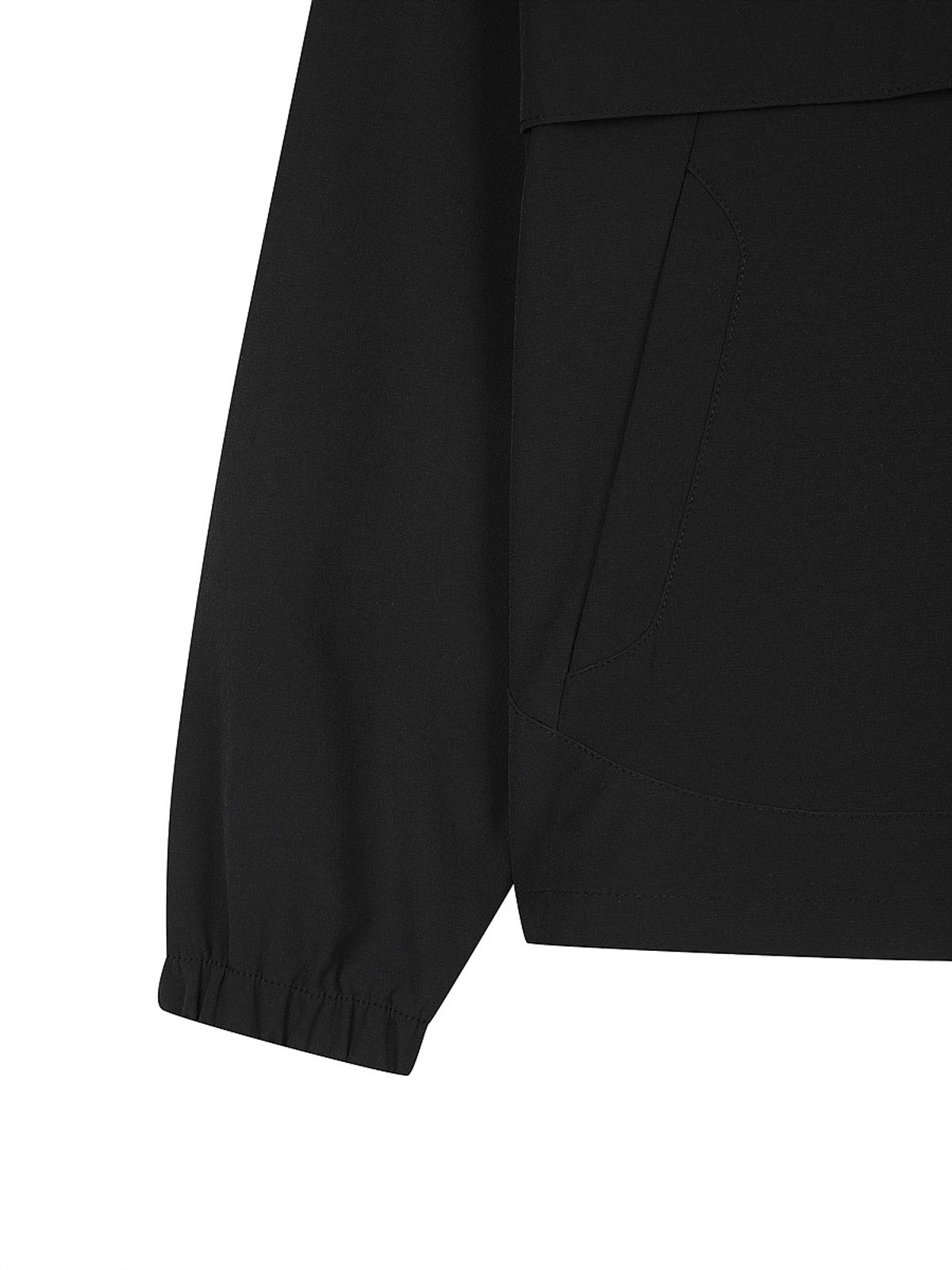 디스커버리 키즈(DISCOVERY KIDS) 키즈 에센셜 우븐 후드 아노락 (BLACK)