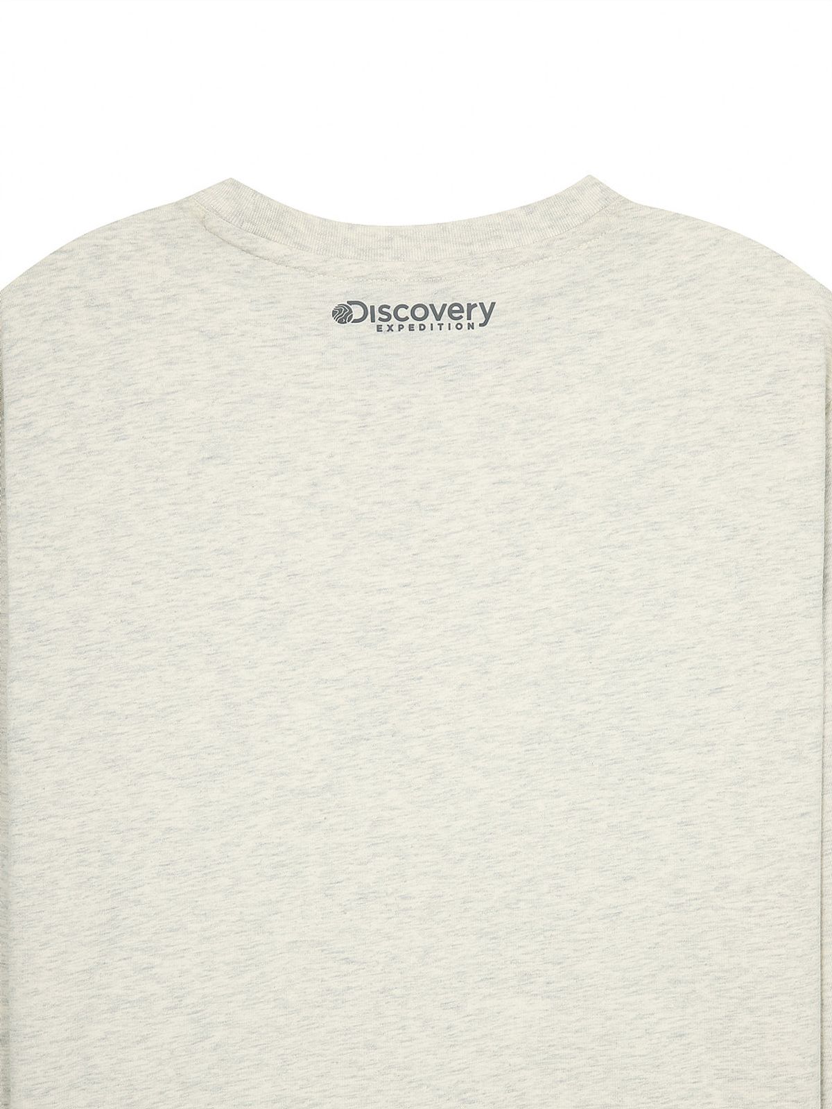 디스커버리 키즈(DISCOVERY KIDS) 키즈 에센셜 스몰로고 긴팔티셔츠 (M/IVORY)