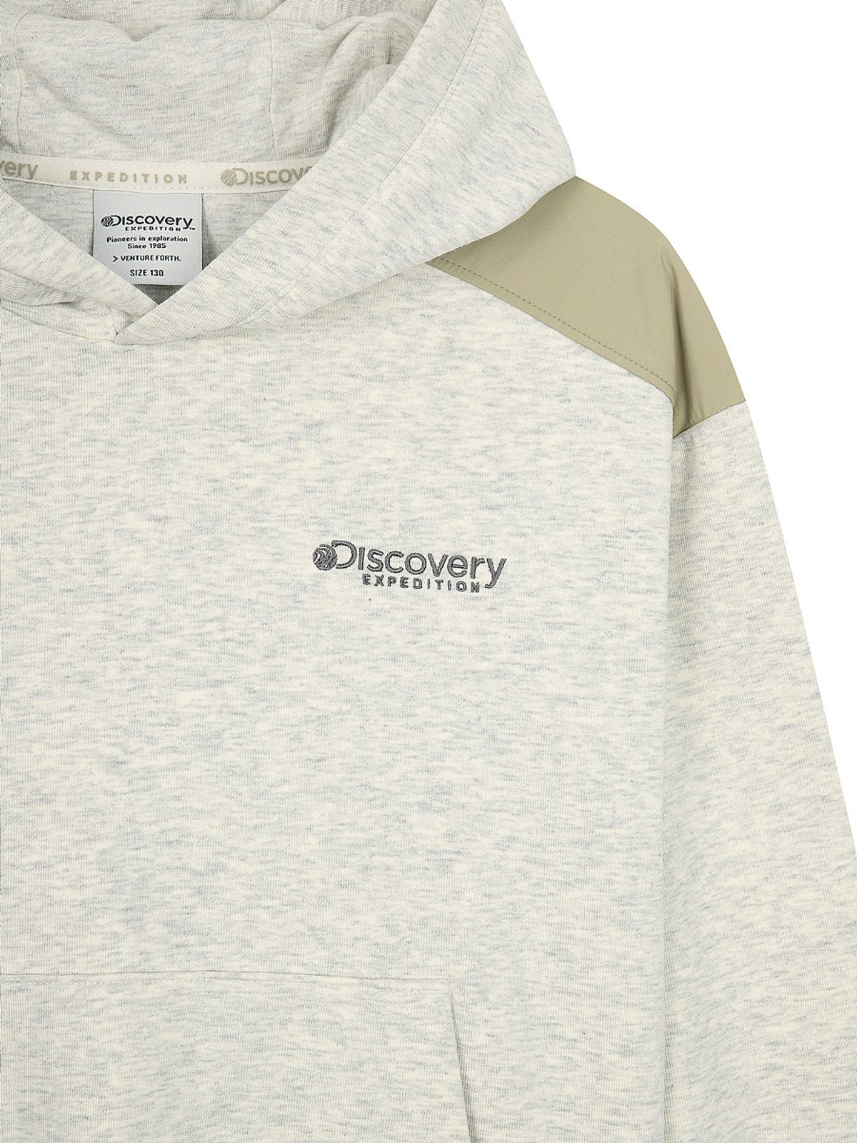 디스커버리 키즈(DISCOVERY KIDS) 키즈 하이브리드 후드티셔츠 (M/IVORY)