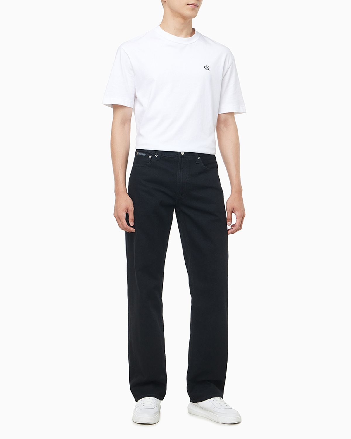 캘빈클라인 진(CALVIN KLEIN JEANS) 90s 스트레이트핏 클래식 블랙 데님 4RD934G JW4