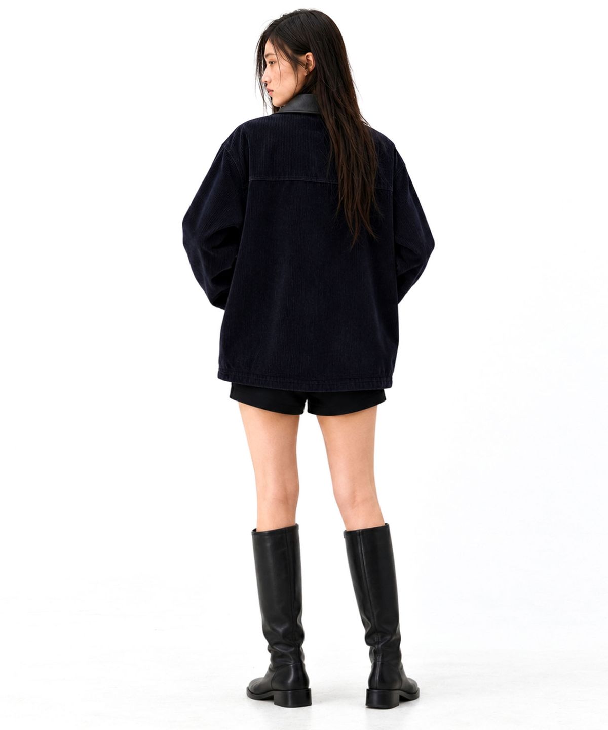아티스트웨어(ARTISTWEAR) [2COLORS] 투톤 카라 코듀로이 워크자켓
