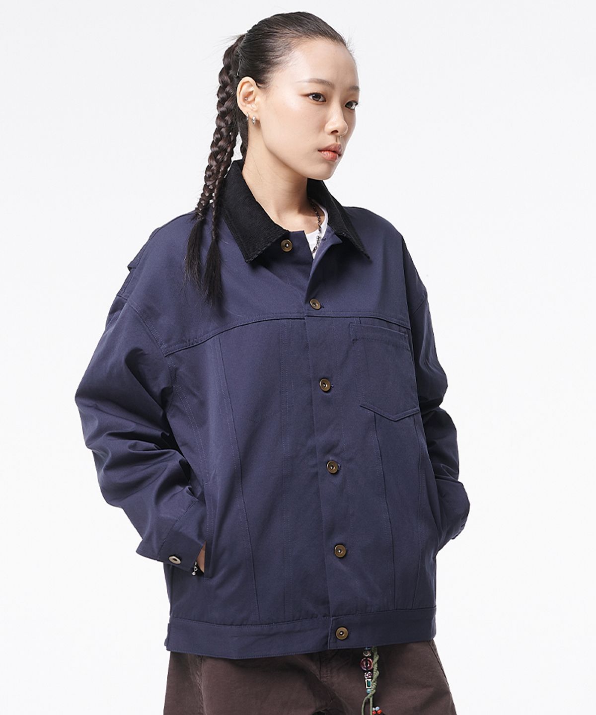 아티스트웨어(ARTISTWEAR) [3COLORS] 오버핏 트러커 워크자켓