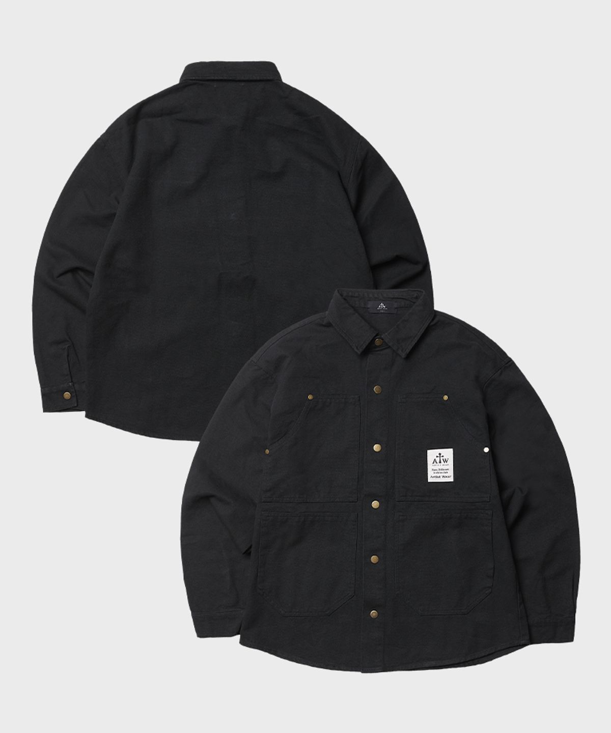 아티스트웨어(ARTISTWEAR) 빈티지 코튼 워크 셔츠 자켓