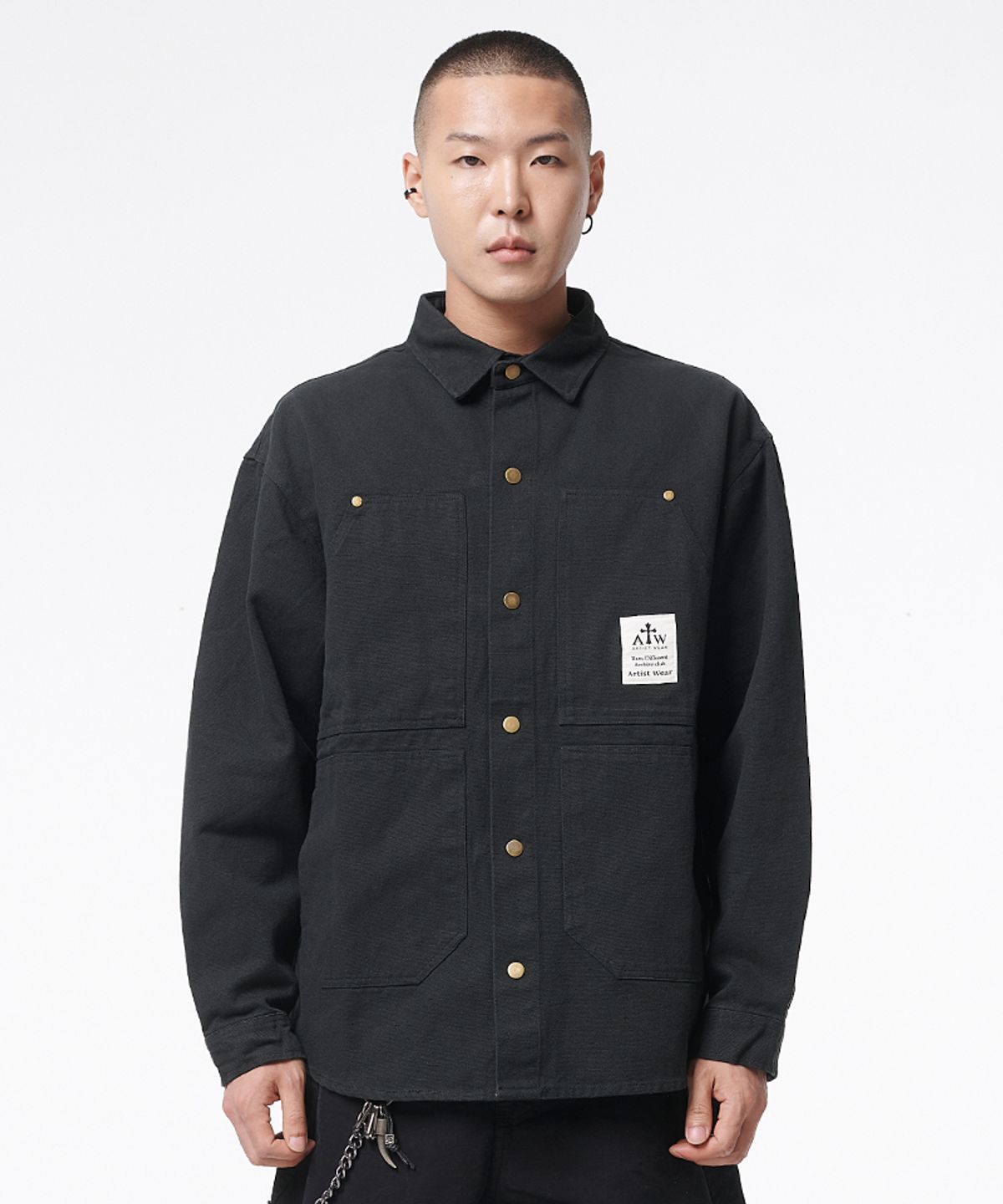 아티스트웨어(ARTISTWEAR) 빈티지 코튼 워크 셔츠 자켓