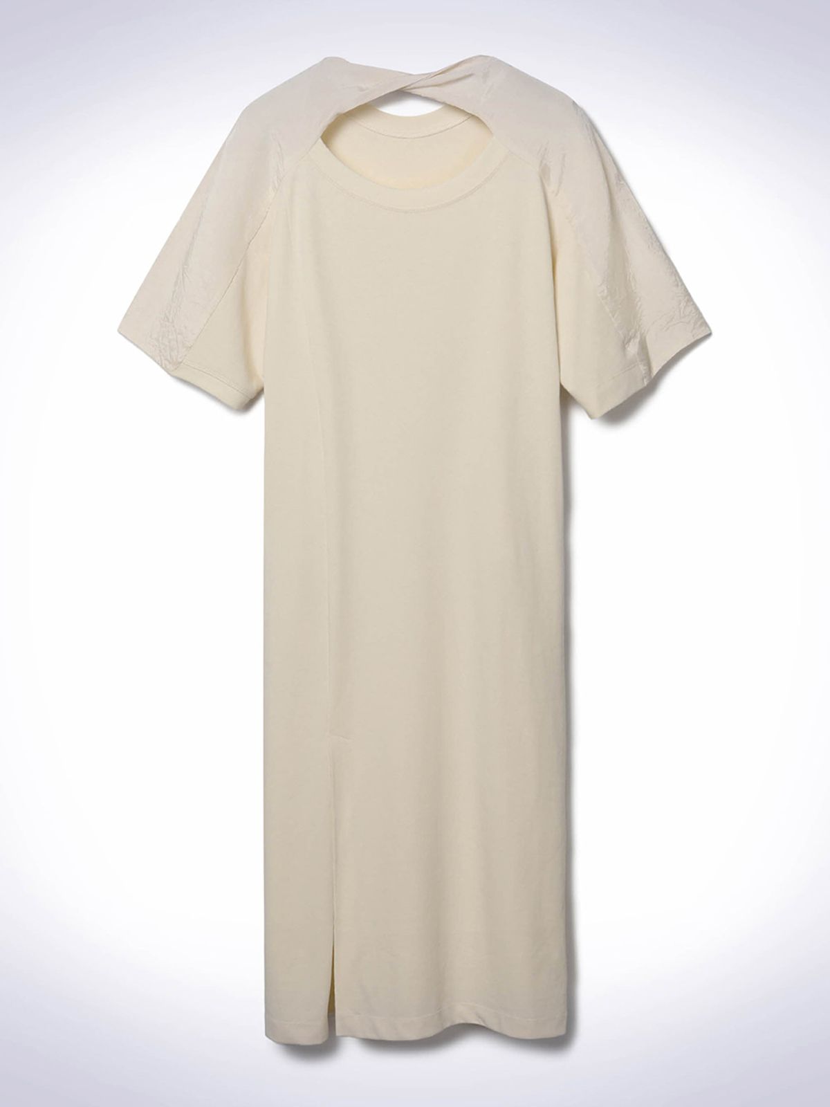 하우스공칠이씨(HAUS072C) OPEN BACK MIDI DRESS LIGHT BEIGE