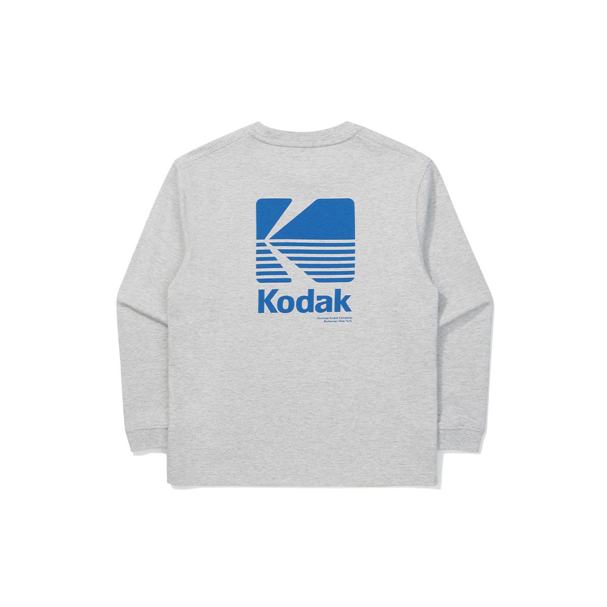 코닥 키즈(KODAK KIDS) 빅로고 롱 슬리브 티셔츠 키즈 MELANGE GREY