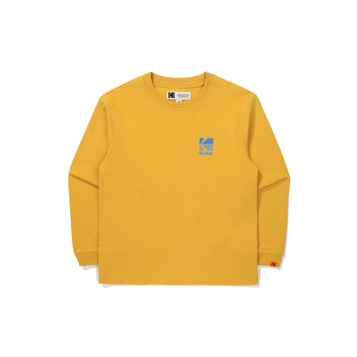 코닥 키즈(KODAK KIDS) 빅로고 롱 슬리브 티셔츠 키즈 MUSTARD