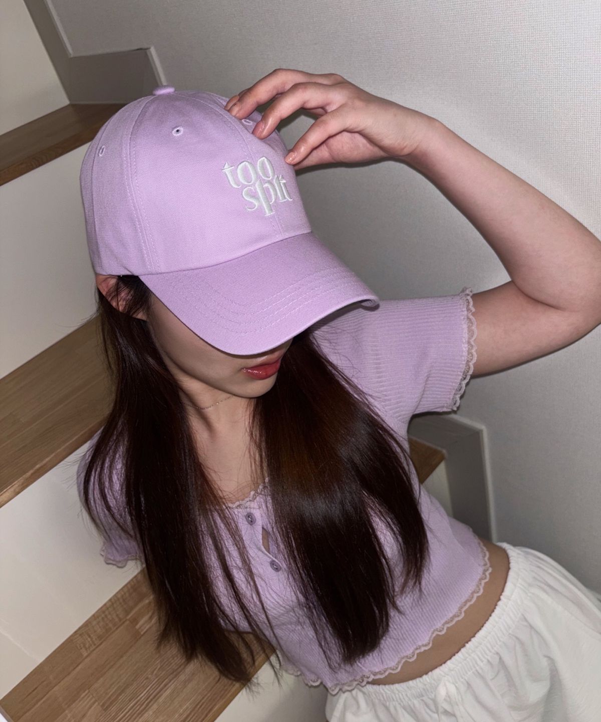투에스핏(TOOSPIT) 시그니처  볼캡  (라일락)