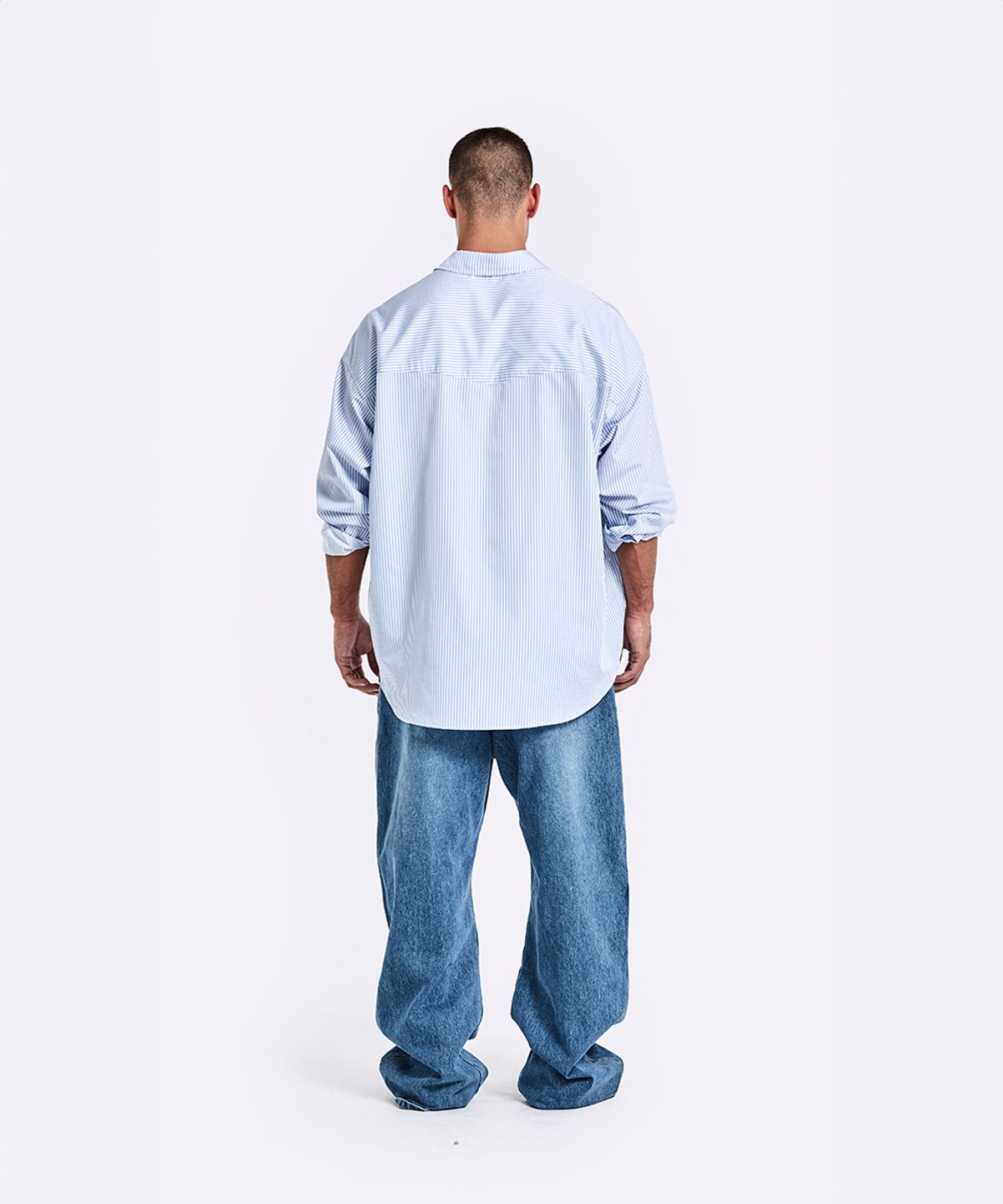 51퍼센트(51PERCENT) Ring Shirt - blue stripe