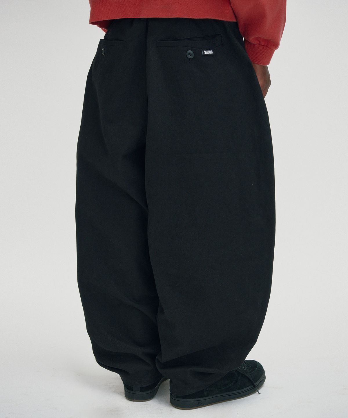 스웨이드(SUADE) WIDE CHINO PANTS [BLACK]