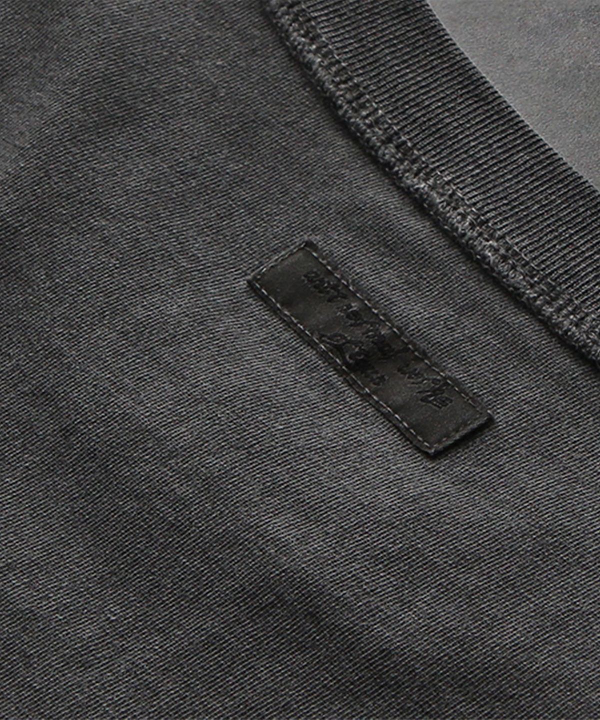 크리건(CRIGUN) Pigment 3 Stitch 세미 오버핏 반팔티 CHARCOAL