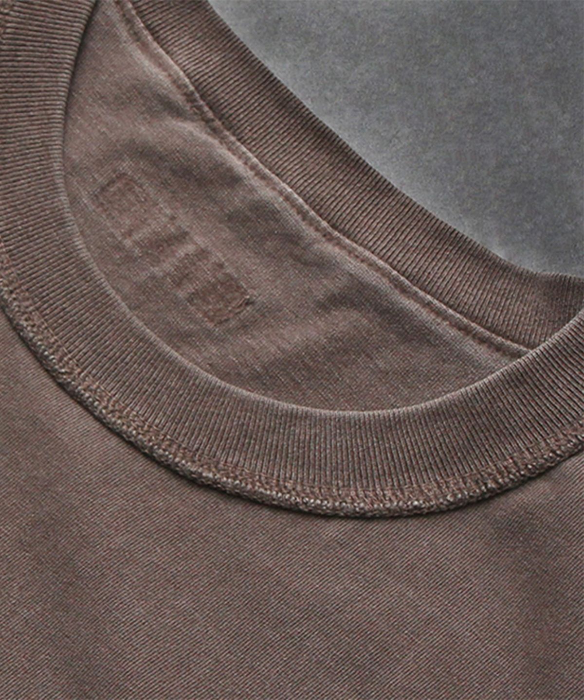 크리건(CRIGUN) Pigment 3 Stitch 세미 오버핏 반팔티 FADED BROWN