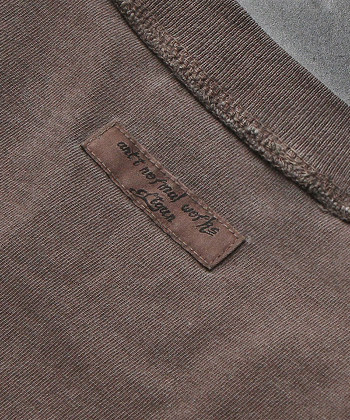 크리건(CRIGUN) Pigment 3 Stitch 세미 오버핏 반팔티 FADED BROWN