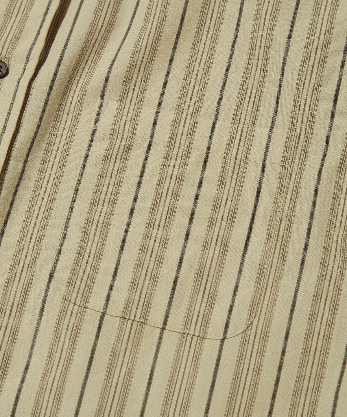 스웨이드(SUADE) STRIPED OVER SHIRT [BEIGE]
