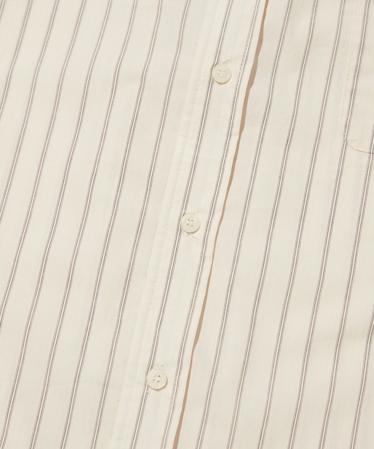 스웨이드(SUADE) STRIPED OVER SHIRT [IVORY]
