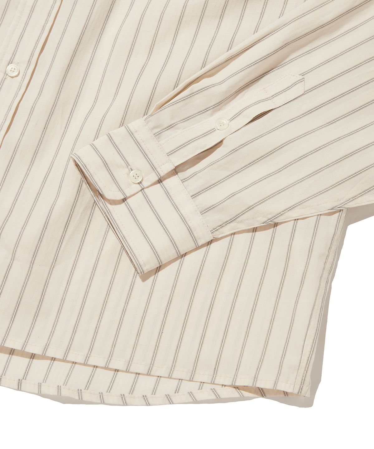 스웨이드(SUADE) STRIPED OVER SHIRT [IVORY]